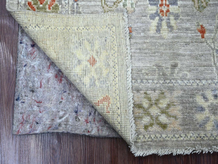 3'0" x 4'11" New Hand Knotted Grey Wool Rectangle Oriental Rug - MOA10222898
