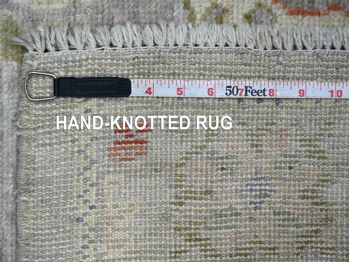 3'0" x 4'11" New Hand Knotted Grey Wool Rectangle Oriental Rug - MOA10222898