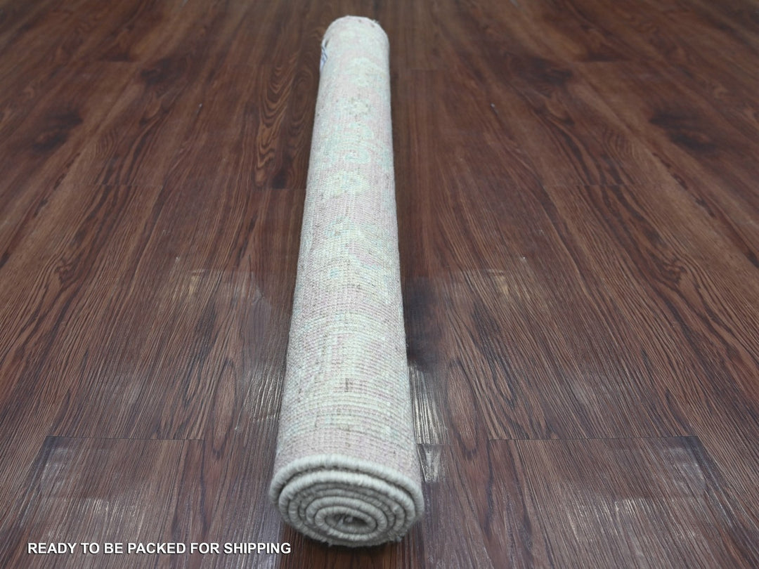 3'3" x 4'10" New Hand Knotted Pink Wool Rectangle Oriental Rug - MOA10222899