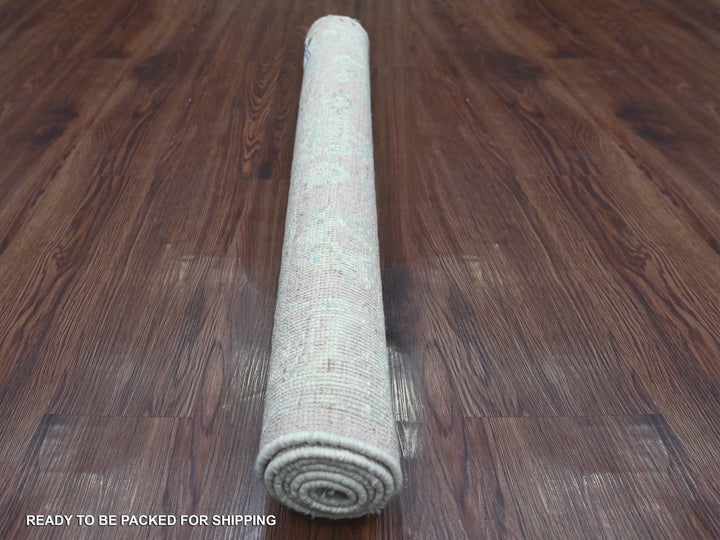 3'3" x 4'10" New Hand Knotted Pink Wool Rectangle Oriental Rug - MOA10222899