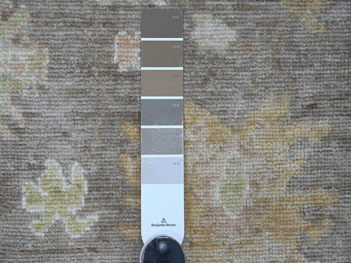 2'10" x 12'0" New Hand Knotted Brown Wool Runner Oriental Rug - MOA10222906