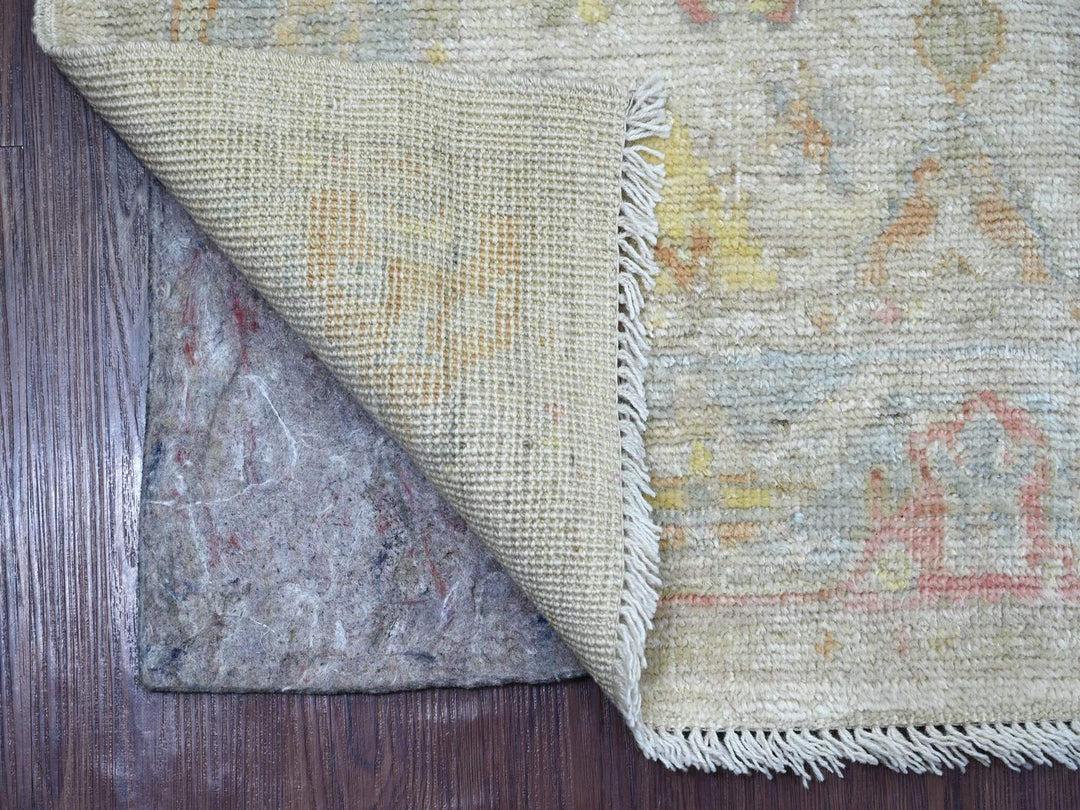 2'10" x 6'0" New Hand Knotted Grey Wool Runner Oriental Rug - MOA10222907