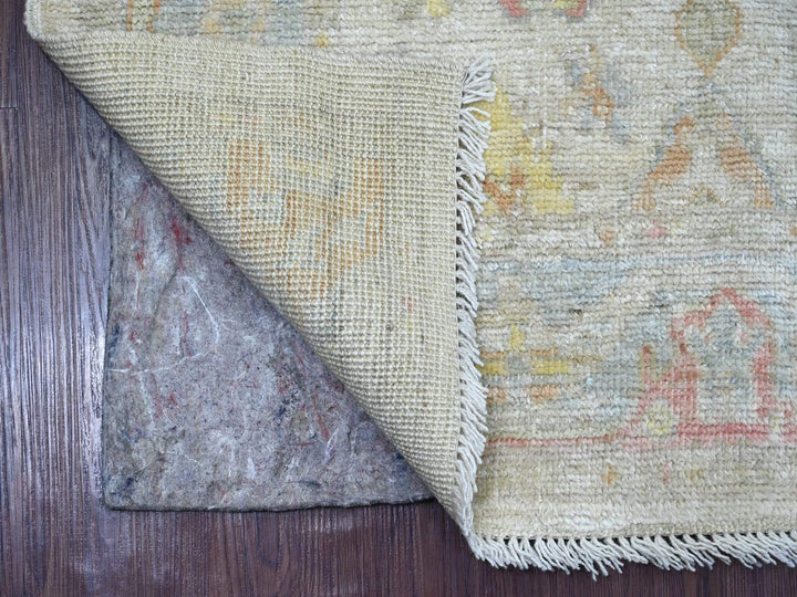 2'10" x 6'0" New Hand Knotted Grey Wool Runner Oriental Rug - MOA10222907