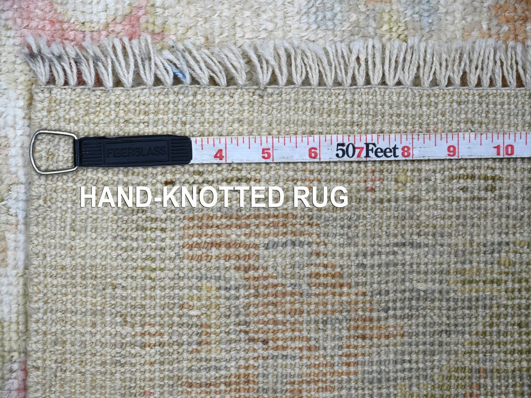 2'10" x 6'0" New Hand Knotted Grey Wool Runner Oriental Rug - MOA10222907