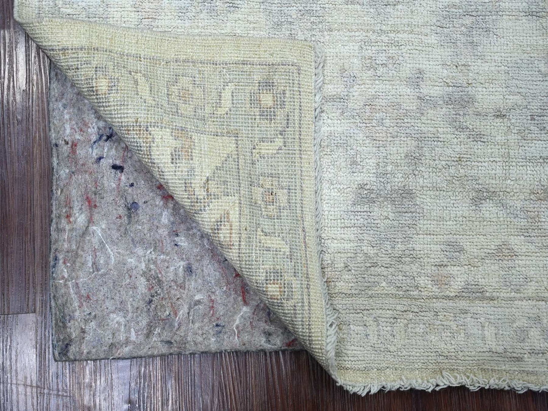 3'1" x 4'10" New Hand Knotted Ivory Wool Rectangle Oriental Rug - MOA10222908