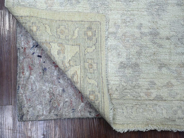 3'1" x 4'10" New Hand Knotted Ivory Wool Rectangle Oriental Rug - MOA10222908