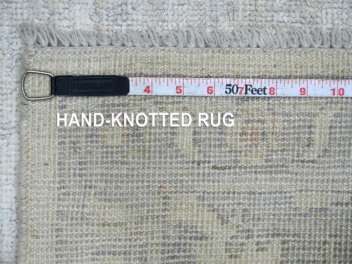 3'1" x 4'10" New Hand Knotted Ivory Wool Rectangle Oriental Rug - MOA10222908