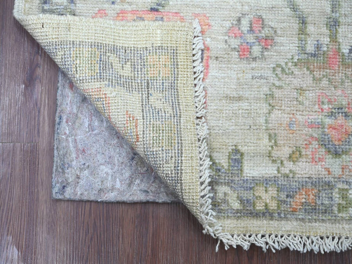 2'3" x 5'11" New Hand Knotted Grey Wool Runner Oriental Rug - MOA10222909