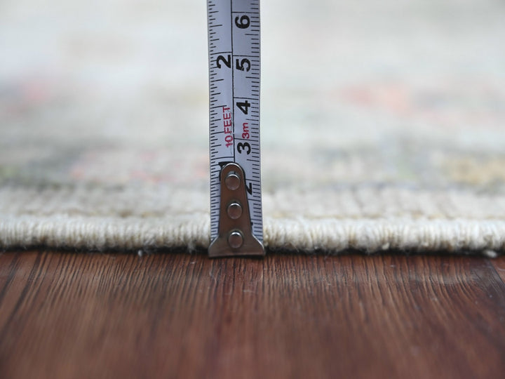 2'3" x 5'11" New Hand Knotted Grey Wool Runner Oriental Rug - MOA10222909