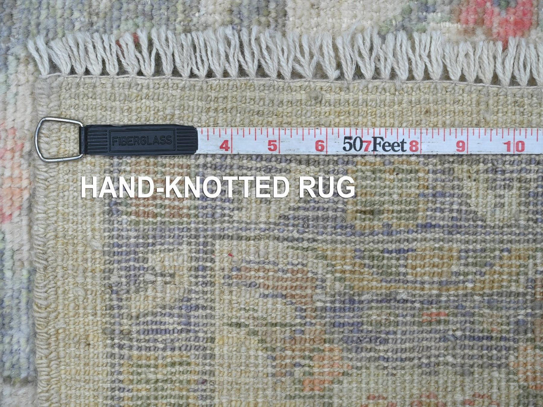 2'3" x 5'11" New Hand Knotted Grey Wool Runner Oriental Rug - MOA10222909