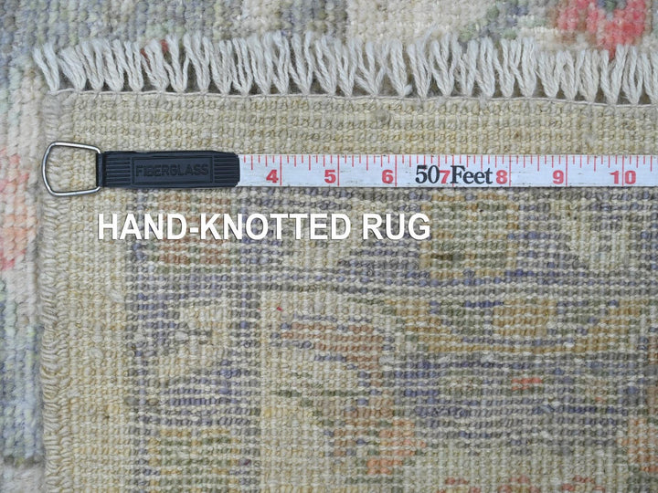 2'3" x 5'11" New Hand Knotted Grey Wool Runner Oriental Rug - MOA10222909