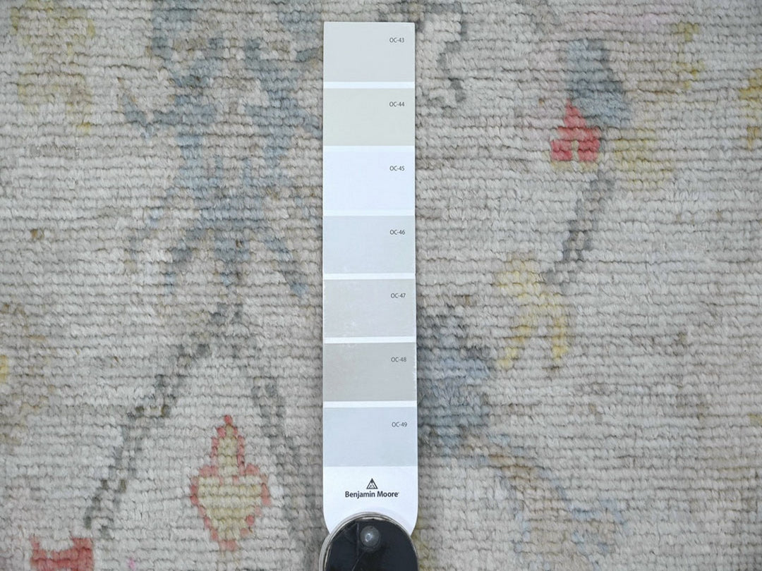 3'0" x 5'0" New Hand Knotted Grey Wool Rectangle Oriental Rug - MOA10222910