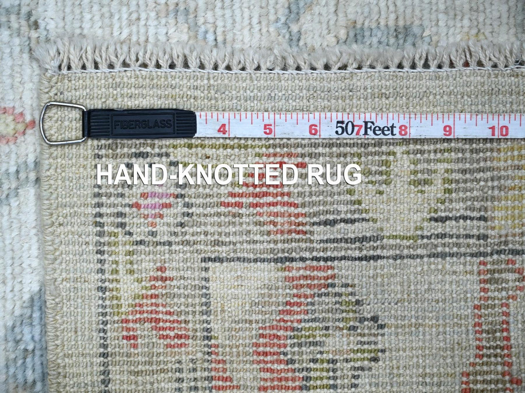 3'0" x 5'0" New Hand Knotted Grey Wool Rectangle Oriental Rug - MOA10222910