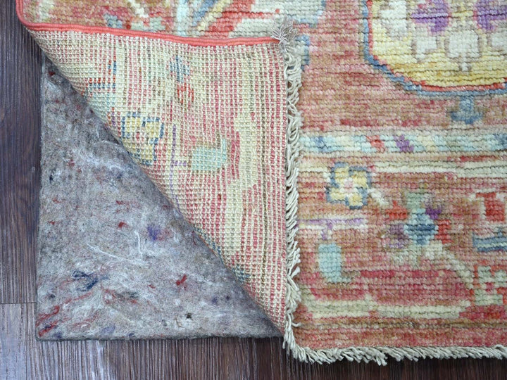 3'2" x 5'2" New Hand Knotted Pink Wool Rectangle Oriental Rug - MOA10222911