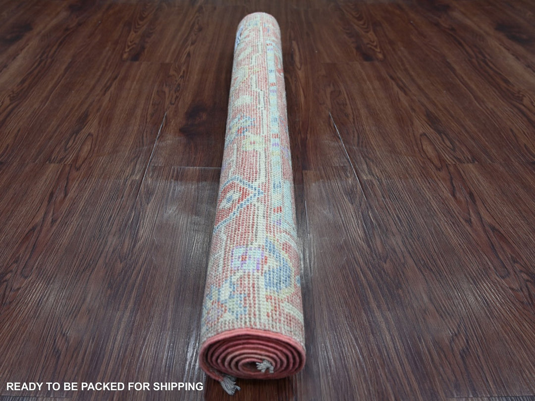 3'2" x 5'2" New Hand Knotted Pink Wool Rectangle Oriental Rug - MOA10222911