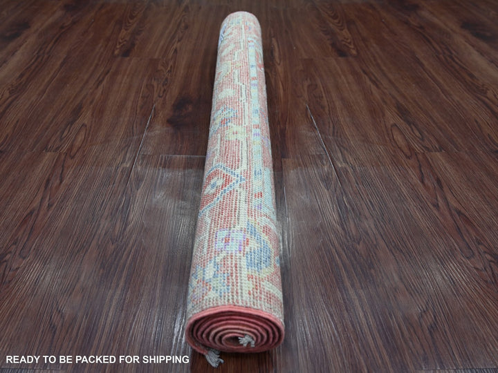 3'2" x 5'2" New Hand Knotted Pink Wool Rectangle Oriental Rug - MOA10222911