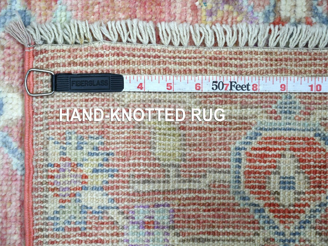 3'2" x 5'2" New Hand Knotted Pink Wool Rectangle Oriental Rug - MOA10222911