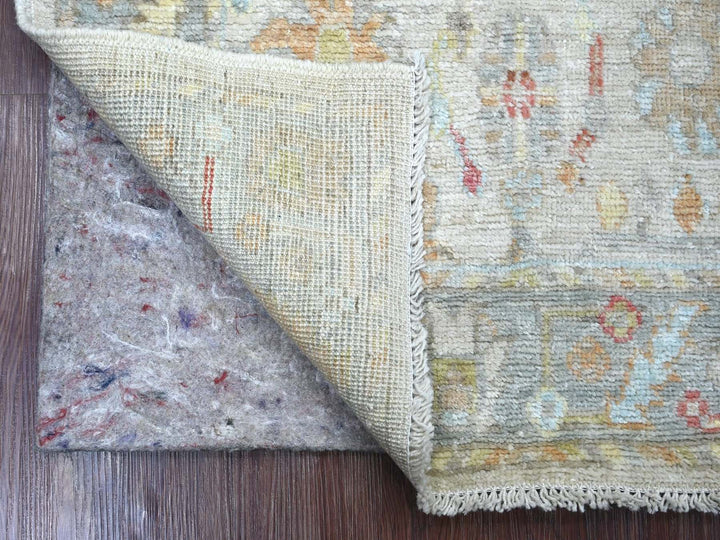 3'0" x 4'10" New Hand Knotted Ivory Wool Rectangle Oriental Rug - MOA10222912