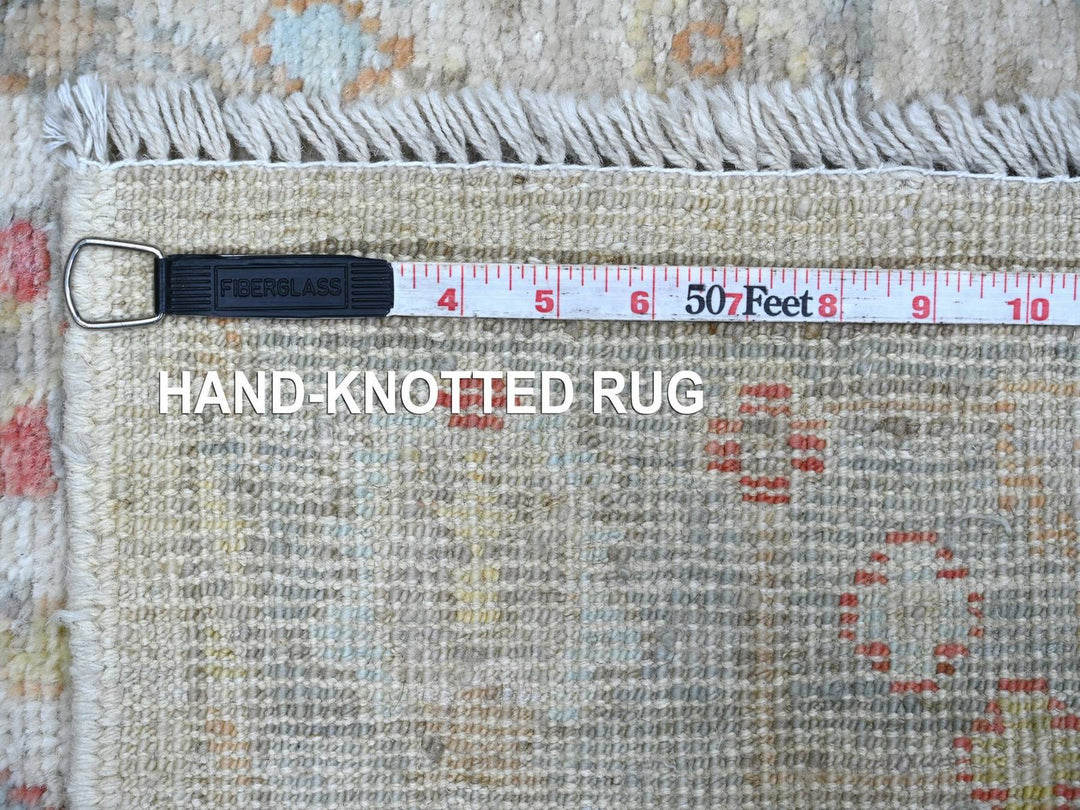 3'0" x 4'10" New Hand Knotted Ivory Wool Rectangle Oriental Rug - MOA10222912