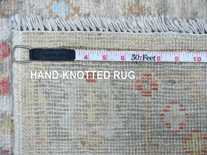 3'0" x 4'10" New Hand Knotted Ivory Wool Rectangle Oriental Rug - MOA10222912