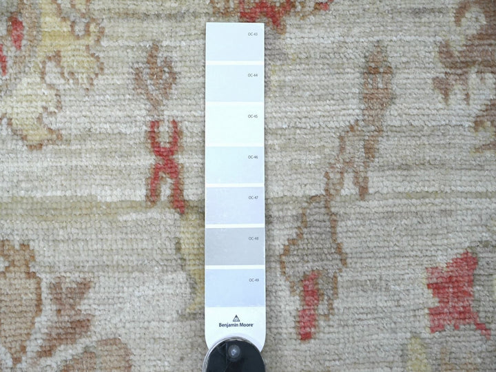 3'2" x 4'11" New Hand Knotted Ivory Wool Rectangle Oriental Rug - MOA10222913