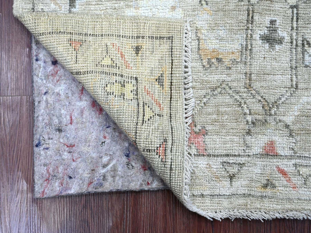 3'3" x 4'11" New Hand Knotted Grey Wool Rectangle Oriental Rug - MOA10222914