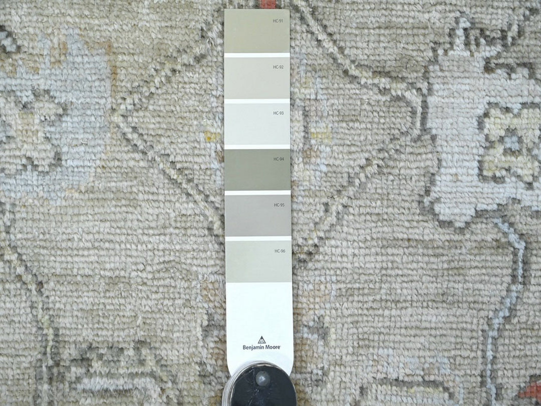 3'3" x 4'11" New Hand Knotted Grey Wool Rectangle Oriental Rug - MOA10222914