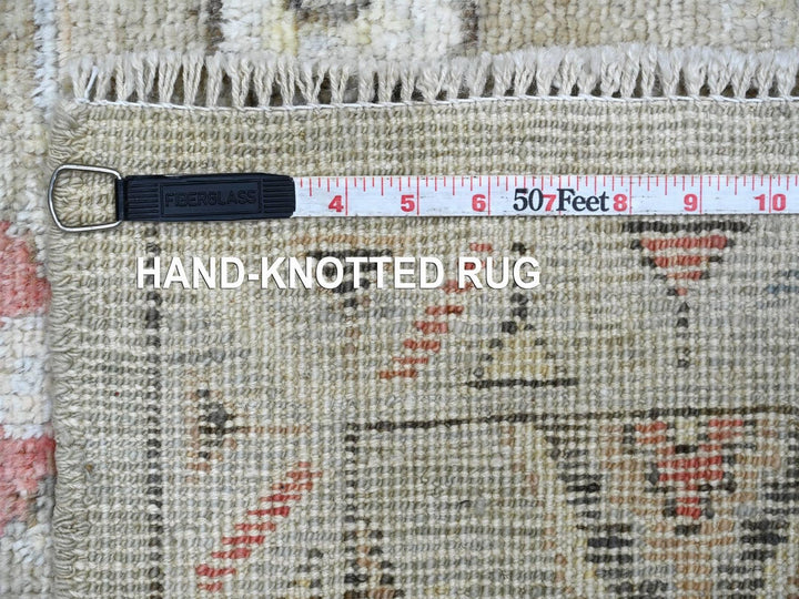3'3" x 4'11" New Hand Knotted Grey Wool Rectangle Oriental Rug - MOA10222914