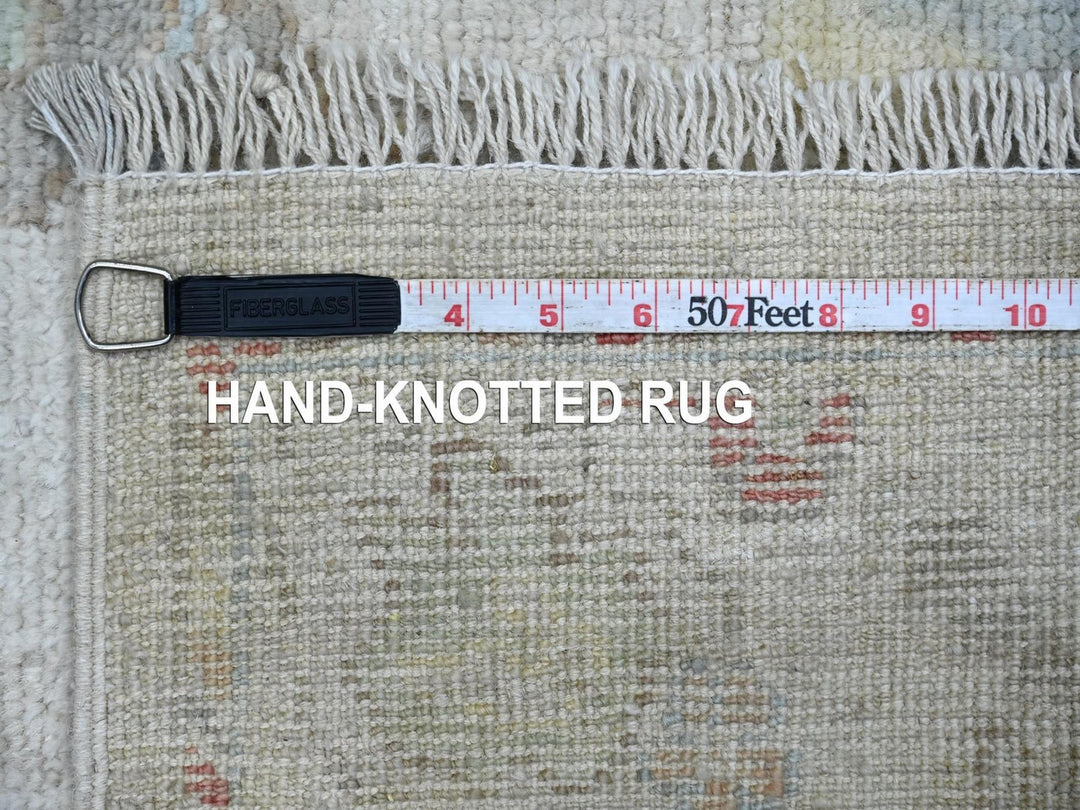 3'0" x 5'1" New Hand Knotted Grey Wool Rectangle Oriental Rug - MOA10222917