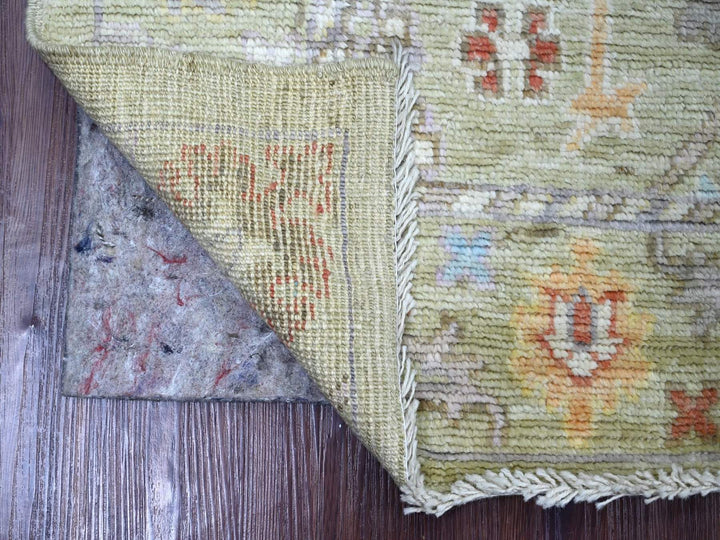 3'2" x 4'11" New Hand Knotted Green Wool Rectangle Oriental Rug - MOA10222920