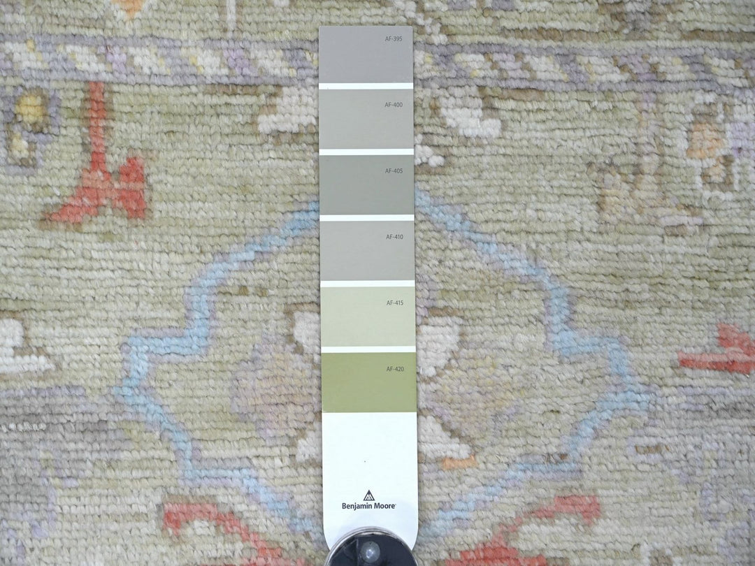 3'2" x 4'11" New Hand Knotted Green Wool Rectangle Oriental Rug - MOA10222920