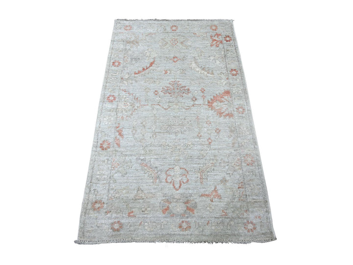 3'0" x 4'10" New Hand Knotted Grey Wool Rectangle Oriental Rug - MOA10222921