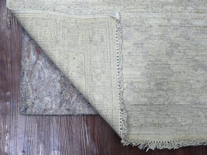 2'11" x 4'10" New Hand Knotted Ivory Wool Rectangle Oriental Rug - MOA10222922