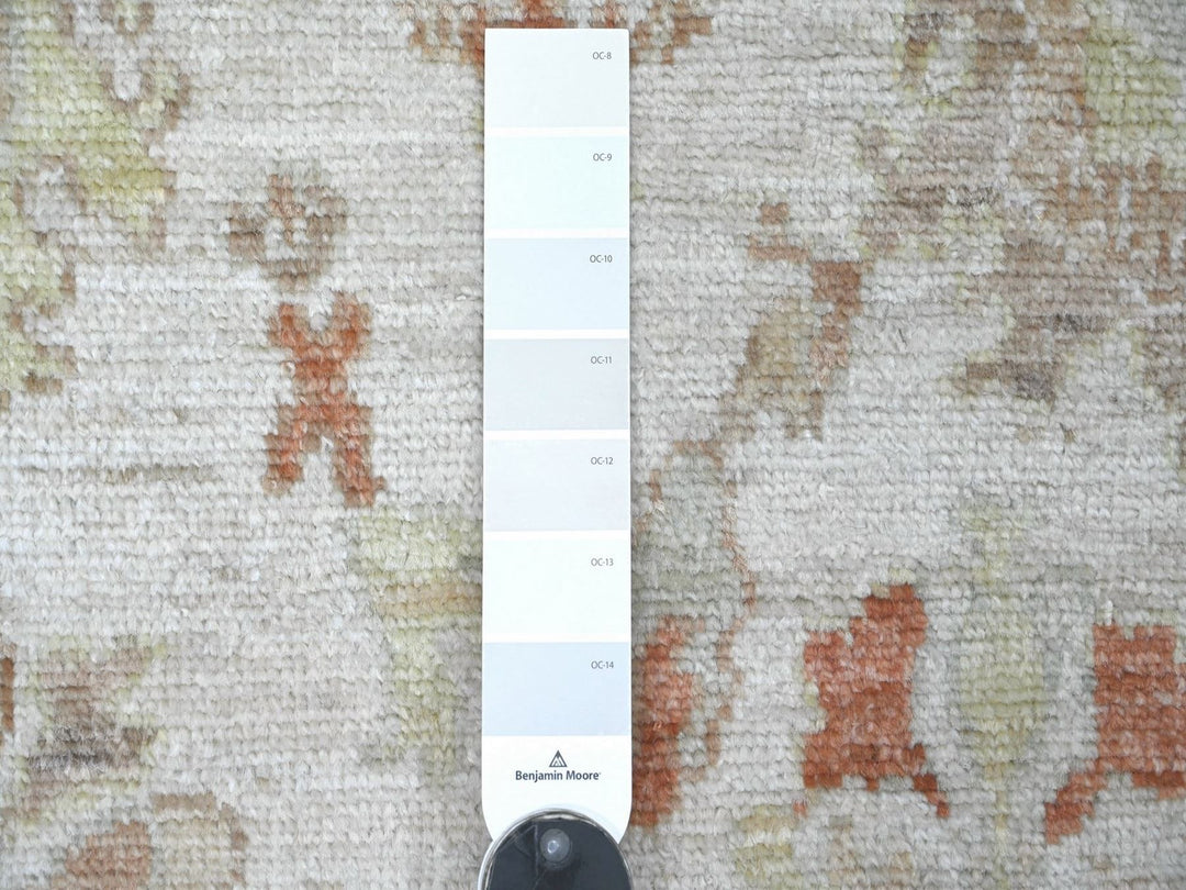 3'10" x 5'10" New Hand Knotted Ivory Wool Rectangle Oriental Rug - MOA10222924