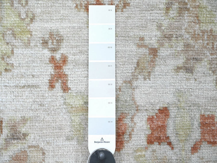 3'10" x 5'10" New Hand Knotted Ivory Wool Rectangle Oriental Rug - MOA10222924