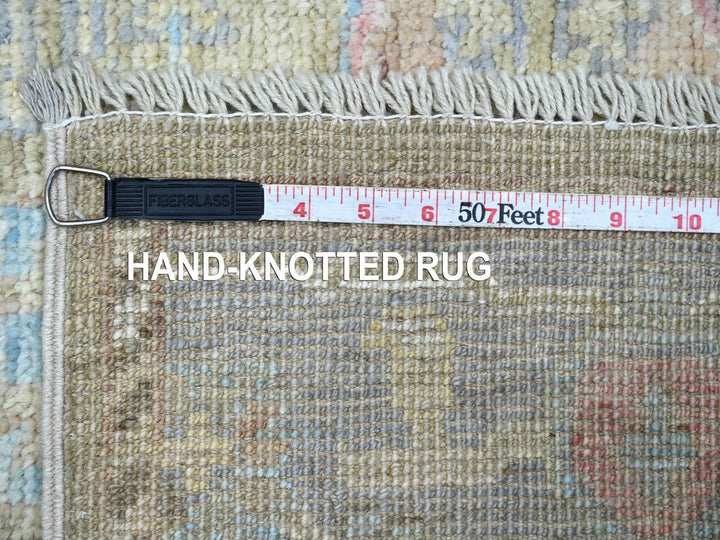 4'1" x 6'1" New Hand Knotted Green Wool Rectangle Oriental Rug - MOA10222927