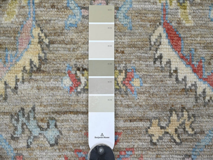 3'0" x 4'10" New Hand Knotted Grey Wool Rectangle Oriental Rug - MOA10222928