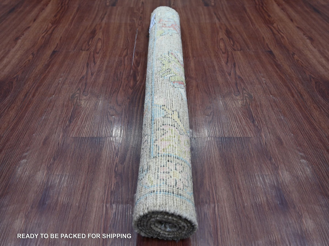 3'0" x 4'10" New Hand Knotted Grey Wool Rectangle Oriental Rug - MOA10222928