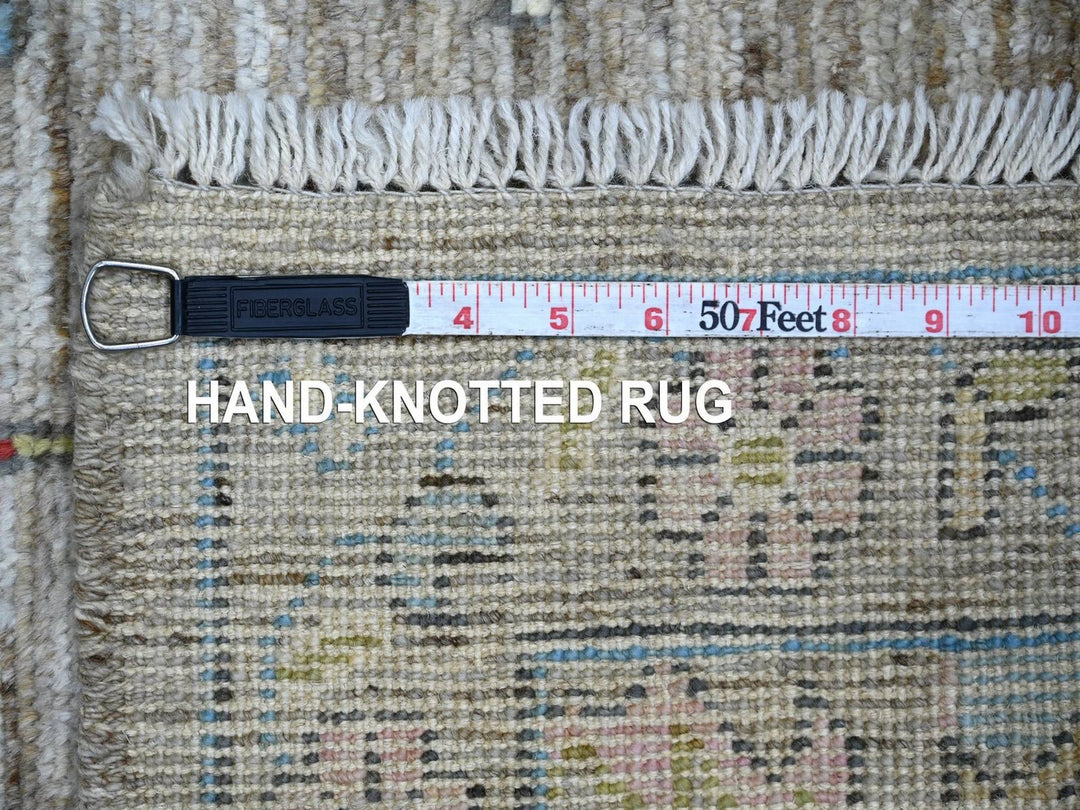 3'0" x 4'10" New Hand Knotted Grey Wool Rectangle Oriental Rug - MOA10222928