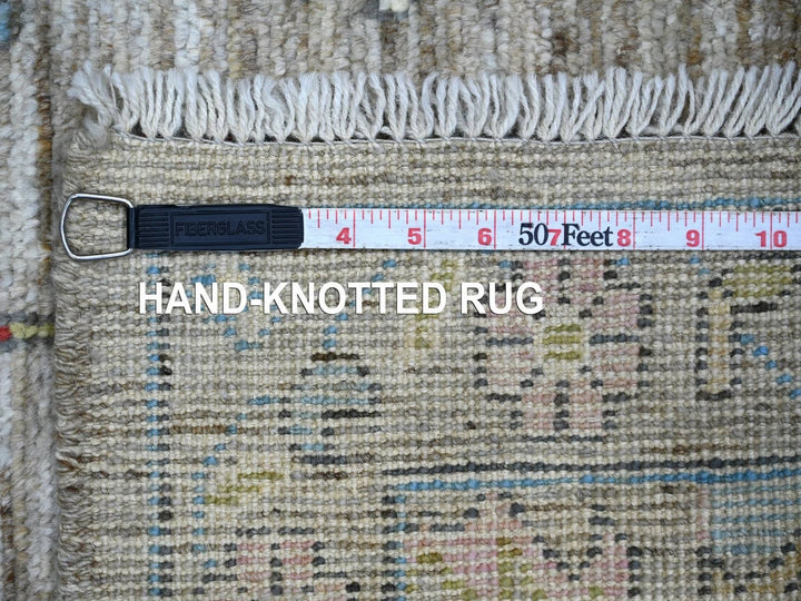 3'0" x 4'10" New Hand Knotted Grey Wool Rectangle Oriental Rug - MOA10222928