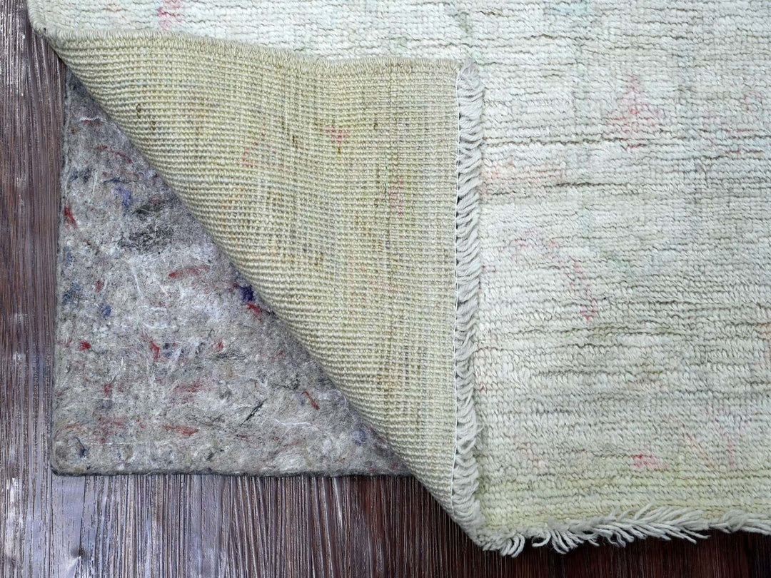 3'1" x 5'0" New Hand Knotted Grey Wool Rectangle Oriental Rug - MOA10222929