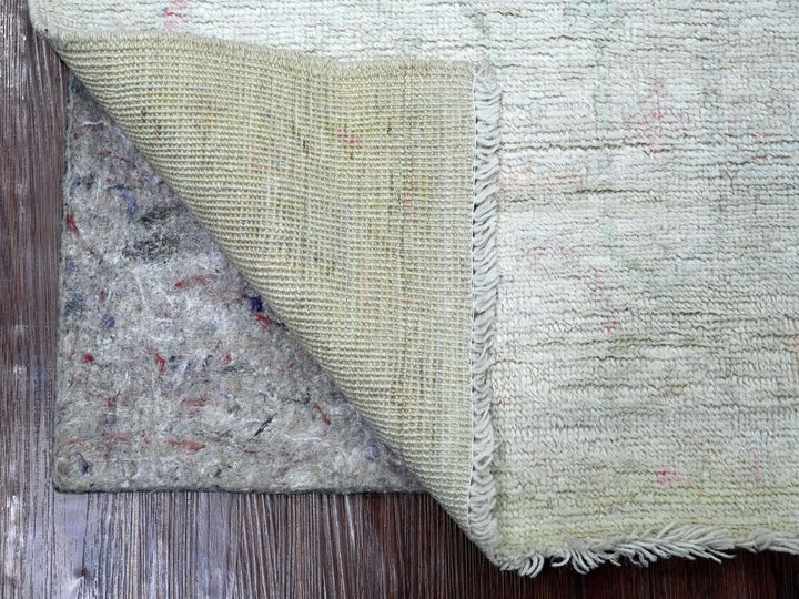3'1" x 5'0" New Hand Knotted Grey Wool Rectangle Oriental Rug - MOA10222929