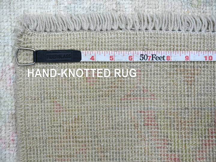 3'1" x 5'0" New Hand Knotted Grey Wool Rectangle Oriental Rug - MOA10222929