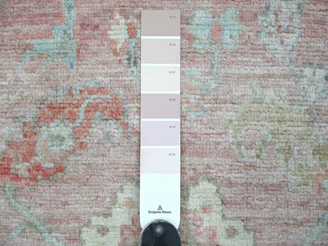 2'10" x 4'11" New Hand Knotted Pink Wool Rectangle Oriental Rug - MOA10222930