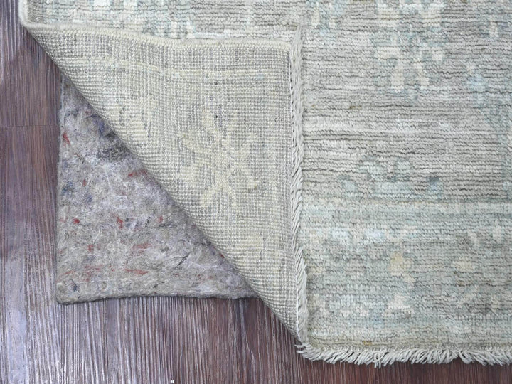 2'11" x 4'10" New Hand Knotted Grey Wool Rectangle Oriental Rug - MOA10222933