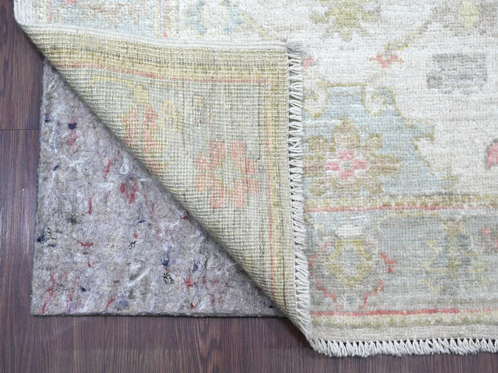 2'10" x 15'6" New Hand Knotted Grey Wool Runner Oriental Rug - MOA10222941