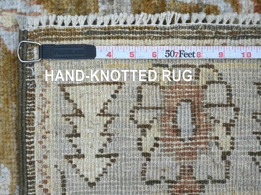 2'11" x 12'0" New Hand Knotted Brown Wool Runner Oriental Rug - MOA10222942