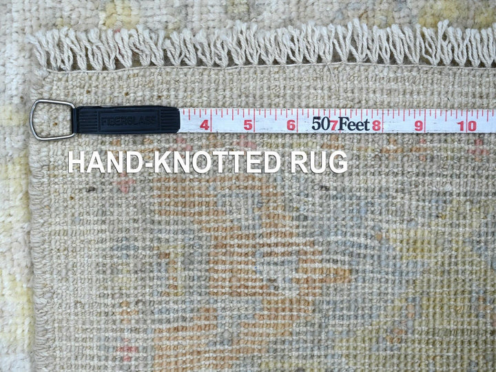 2'9" x 7'8" New Hand Knotted Grey Wool Runner Oriental Rug - MOA10222946