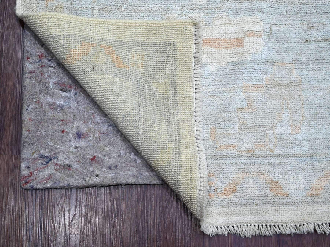 10'0" x 13'9" New Hand Knotted Ivory Wool Rectangle Oriental Rug - MOA10222948