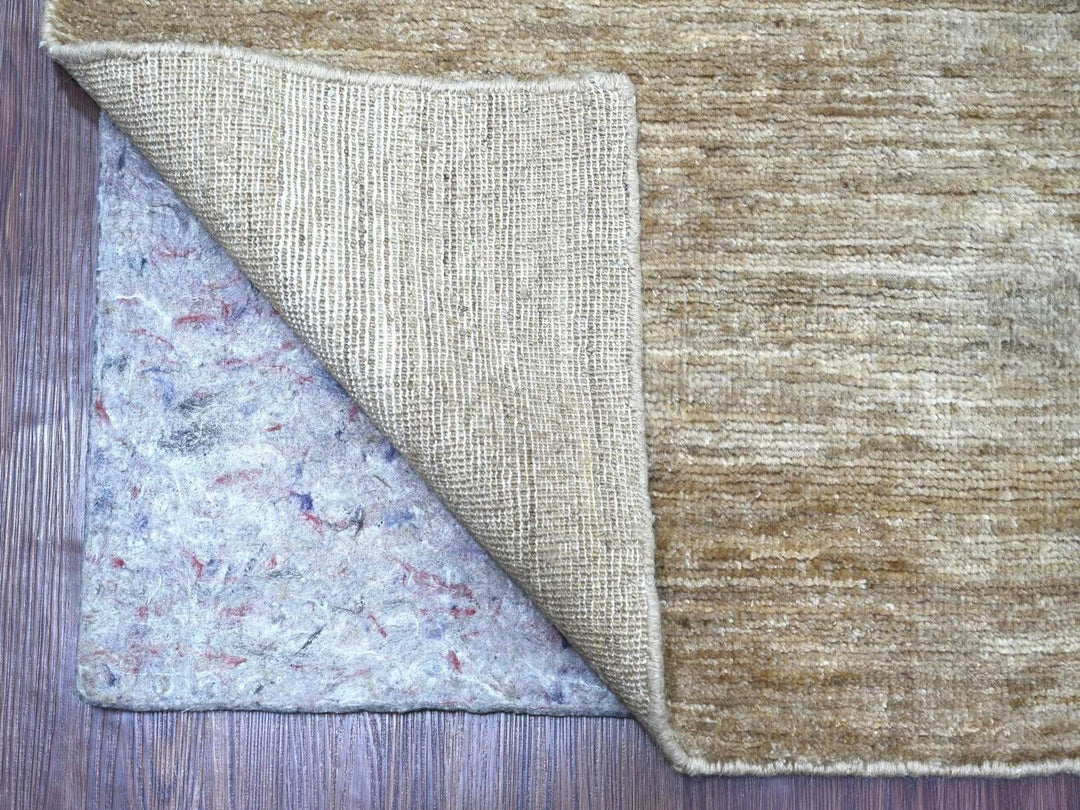 7'9" x 9'8" New Hand Knotted Brown Wool Rectangle Oriental Rug - MOA10222955